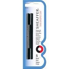 BLISTER 5 CARTUCHOS TINTA NEGRA PLUMA SHEAFFER