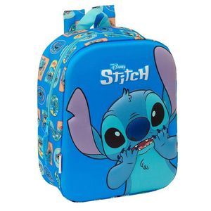 MOCHILA GUARDERIA 3D 22CM STITCH SAFTA