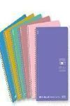 CUADERNO ESPIRAL SOFT A5 5MM 80H SENFORT MORADO