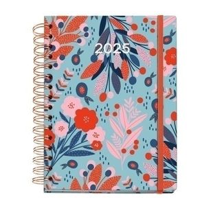 AGENDA WIRE-O 1DP BRIGHT RED 2025 PAPERPICNIC MIQUELRIUS