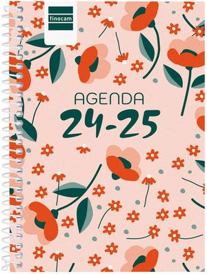 AGENDA ESCOLAR COOL 1/8 SVH 2024-25 FLORAL FINOCAM