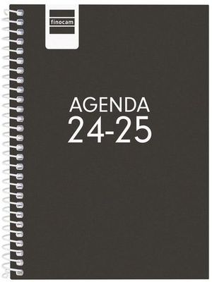 AGENDA ESCOLAR COOL 1/8 SVH 2024-25 NEGRO FINOCAM