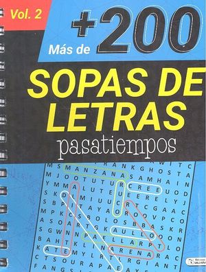 MAS DE 200 SOPAS DE LETRAS PASATIEMPOS VOL 2 AZUL