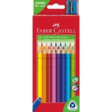 CREYONES FABER CASTELL JUMBO 20 COLORES TRIANGULARES